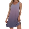 thumbnail image 2 of Liquidation d'Été 2025! Robe Grande Taille pour Femmes, Robe d'Été Décontractée Sans Manches à Col Rond Imprimée avec Poche, 2 of 5