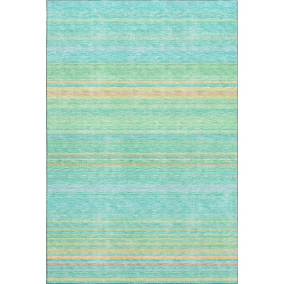 Dalyn Rugs Premium Machine Washable Mayfield AMF979 Aqua 3' x 5' Rug
