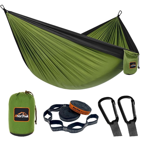 Hamaca de Camping AnorTrek Súper Liviana y Portátil de Nylon
