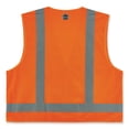 thumbnail image 3 of GloWear 8249Z-S Single Size Class 2 Economy Surveyors Zipper Vest, Polyester, X-Small, Orange, Ships in 1-3 Business Days | Bundle of 10 Each, 3 of 10