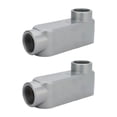thumbnail image 1 of Pack 2Pzs Condulet Tipo LB Aluminio De 1 1/4 Pulg Gris gris 1 1/4 pulgadas, 1 of 6