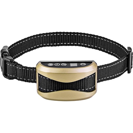Dog Bark Collar Anti Bark Collar with 7 Sensitivity USB Rechargeable Waterproof Dog Bark Collar with Vibration and Beep for Small Medium Large Dogs