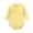 Yellow B, variant on WRKEKC Baby Girl Romper Long Sleeve Ruffle Cuff Solid Color Snap Button Bodysuit for Infants 0-24 Months