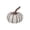 Gray, variant on Halloween Decoration, Gray Faux Rope Pumpkin, 7.09 in Rustic Table Decor for Mantel, Shelf, Entryway and Fall Centerpiece