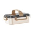 thumbnail image 3 of Lonchera apta para alimentos, lonchera de gran capacidad, caja bento sellada para almacenar comidas blanco, 3 of 9
