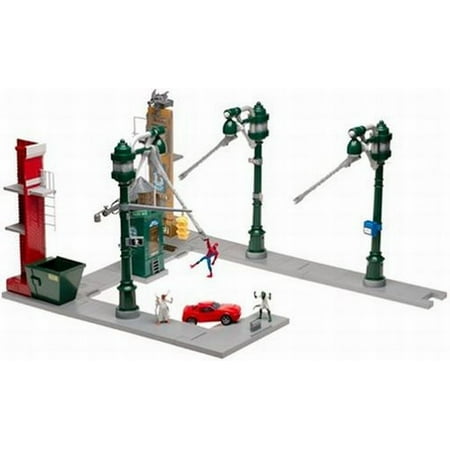 Spider-Man Classic Stunt System Playset - Spiderman Action Hero Swings From Web
