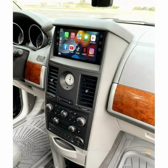 4+64GB Android 13 Car Stereo For Chrysler Town & Country 2008-2016 - 7" IPS Touchscreen, CarPlay & Android Auto Compatible with GPS, WiFi, Bluetooth, FM, SWC + AHD Backup Camera