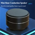 thumbnail image 2 of FL Mini Bone Conduction Speaker Vibration Stereo Audio Digital TWS Wireless Bluetooth Speakers Portable Metal Speaker gift, 2 of 7