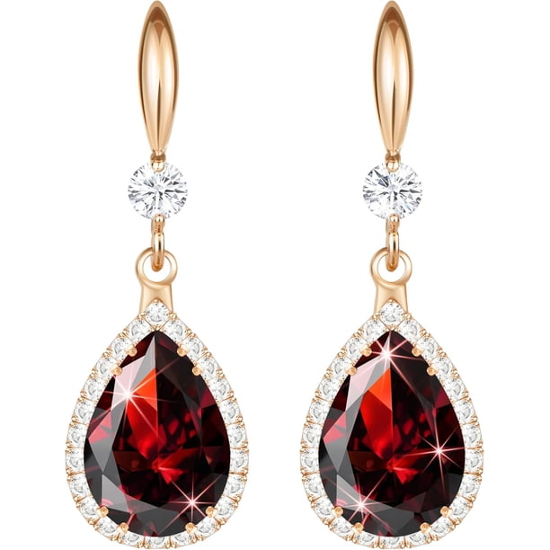 Pendientes colgantes con diamantes para mujer, pendientes colgantes con diamantes de imitación, circonitas cúbicas de cristal en forma de lágrima, joyas de boda