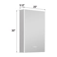 thumbnail image 4 of ANGELES HOME 20"x30" LED Mirrored Bathroom Cabinet, Mirror Medicine Cabinet with Lights, Defogger, Dimmable, Memory function, Outlets & USB, Surface Mounted Only, Left Opening Door, 4 of 12