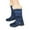 Blue, variant on POROPL Boots for Women Mid Calf Low Heel Buckle Shoes,Boots Size 4.5