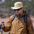 thumbnail image 3 of Men's Outdoor Sun Hat Breathable Fisherman's Hat, Wenini Nylon UPF 50+ Lightweight Shade Cap, Foldable Travel Hat for Hiking Fishing Beach Camping Gardening, Beige, 3 of 7