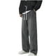 thumbnail image 2 of Pantalones largos de moda para hombre, casuales, de color sólido, con bolsillos y cremallera, cintura elástica, de poliéster., 2 of 3