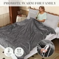 thumbnail image 2 of GONUES Heated Blanket 72"x 84" Full Size Soft Warm Flannel Fast Heating, 4 Fast Heating Levels & 10H Auto-off, Heat Protection, Home Office, Grey, 2 of 6
