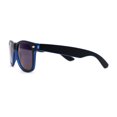 thumbnail image 4 of Child Size Kids Hipster Horn Rim Classic Plastic Sunglasses Blue Mirror, 4 of 4