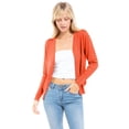thumbnail image 1 of MixMatchy Women's Soft Basic Long Sleeve Button Down Classic V-Neck Knit Cardigan Sweater, 1 of 7