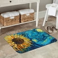 thumbnail image 7 of Sikiie Starry Sunflower Dreamscape Print Flannel Anti-slip Floor Mat 16x24in, Thickened Dustproof Entrance Door Mat Floor Mat for Kitchen, Bathroom, Laundry Room, 7 of 7