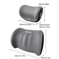 thumbnail image 3 of EGNMCR Car Accessories Car Headrest Waist Support Memory Cotton Waist Support Neck Pillow Four Seasons Universal Backrest Car Support Driving Cushion Headrest lumbar support, 3 of 9