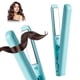 thumbnail image 1 of Mini double -purpose curly iron, upgrade 2 1 curling wand and flat iron, ceramic ionic (blue), 1 of 5