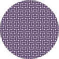thumbnail image 1 of Ahgly Company Indoor Round Patterned Dark Purple Area Rugs, 6' Round, 1 of 6