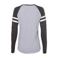 thumbnail image 3 of LAT Women's Fine Jersey Mash Up Long Sleeve T-Shirt Size up to 2XL, 3 of 3