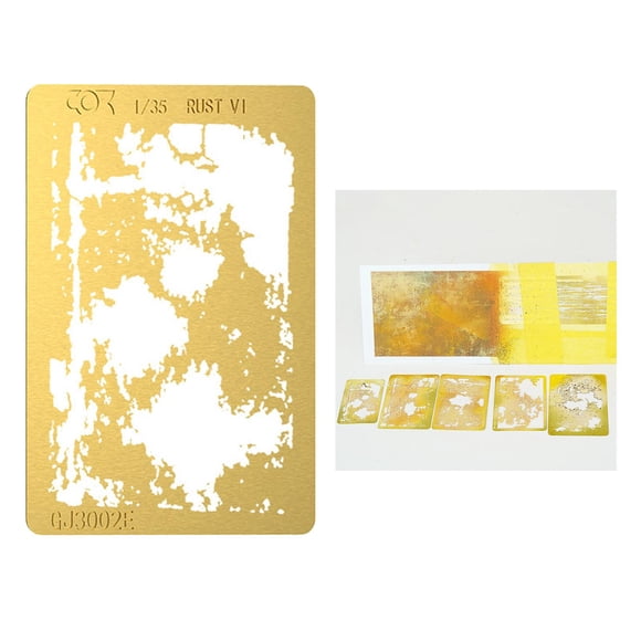 Pllla de latón Pllla de pintura DIY Kits de pllla de esténcil Spray para el modelo de la artesanía DIY decoración del F Hugo plantilla de pintura