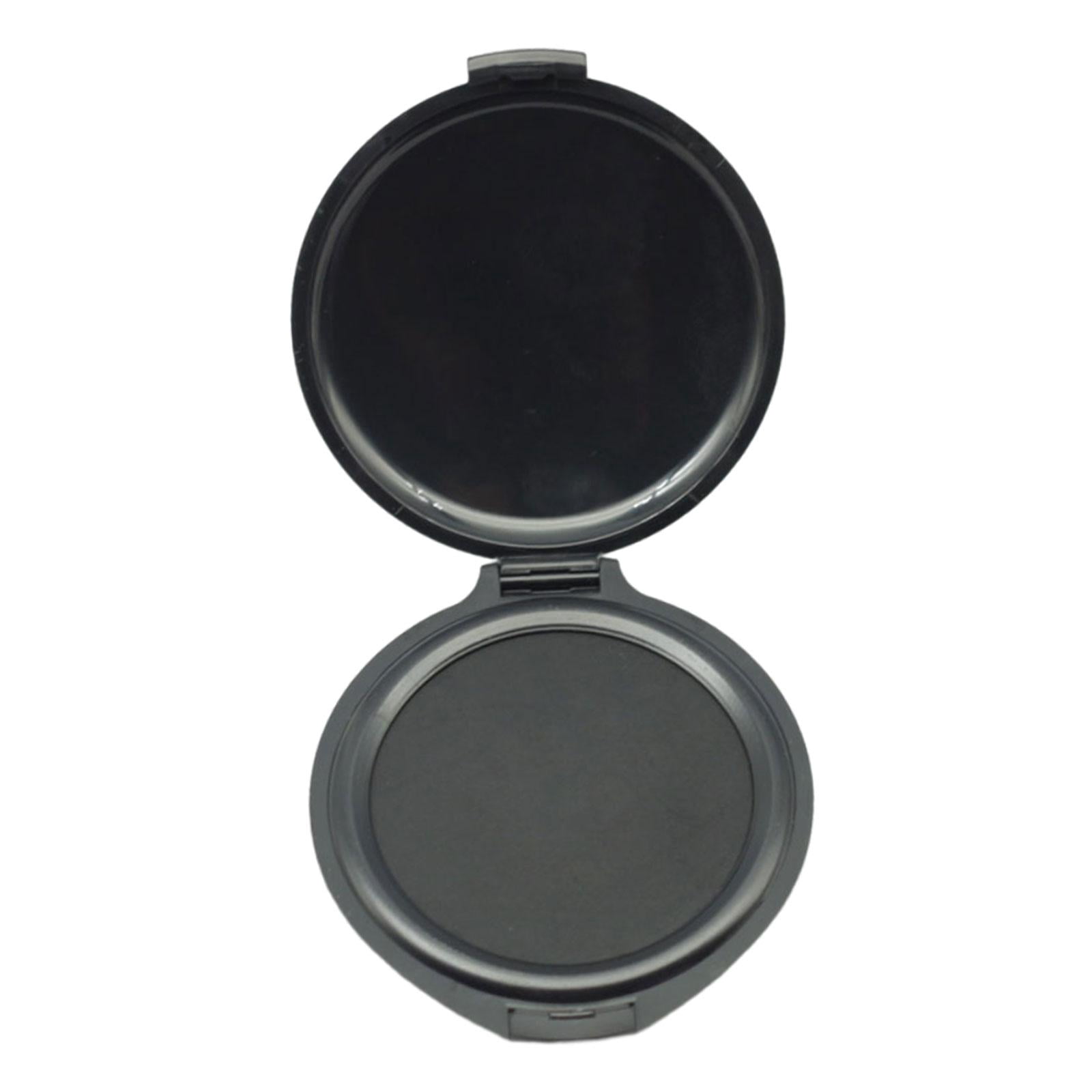 Milageto 2xFingerprint Ink Pad Thumbprint Ink Pads Erasable Round Fingerprint Pad Ink Pad for Notary Supplies, Security ID, Banks , Black, 4 4 Pcs
