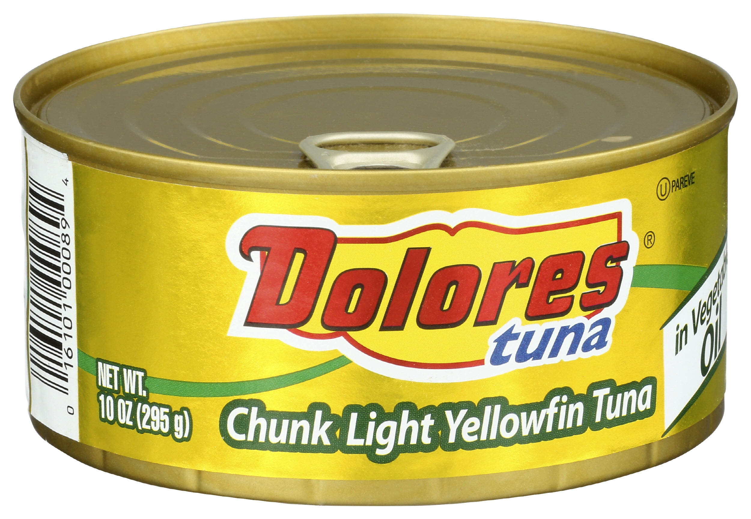 (Pack of 24), Dolores Chunk Light Yellowfin Tuna in Vegetable Oil, 10 oz