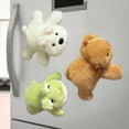 thumbnail image 6 of 6 Inch Brown Bear Plush Toy Fridge Magnet Cute Stuffed Animal Soft PP Cotton Decorative sleeping dolls for Boys and Girls Home Office Decor Holiday Gift, 6 of 6