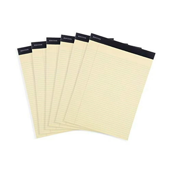 Bloc de notas legales Mintra Office BASIC CANARY 21.6cm x 27.9cm Rayado estrecho