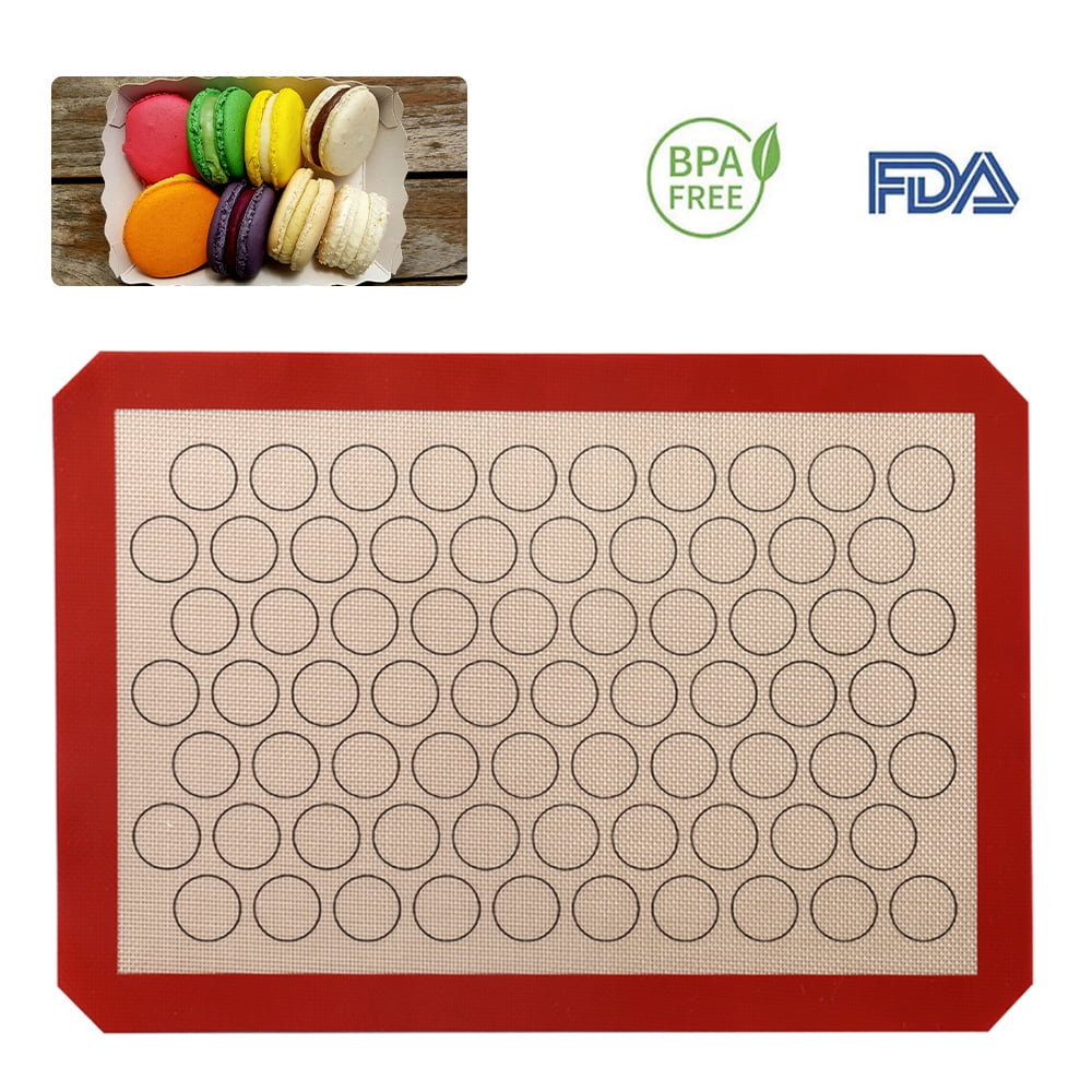 Reusable Silicone Macaron Baking Mats Half Sheet Liners Non Stick for