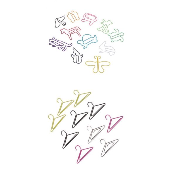 90 Piezas De Clips l Creativos, , Clips De Forma Linda Para Suministros De Oficina, , Archivos l, Clips