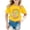 Yellow, variant on Hiijoy Toddler Girl's Last Day of School T-Shirt Summer Casual Letter Print Short Sleeve Tee