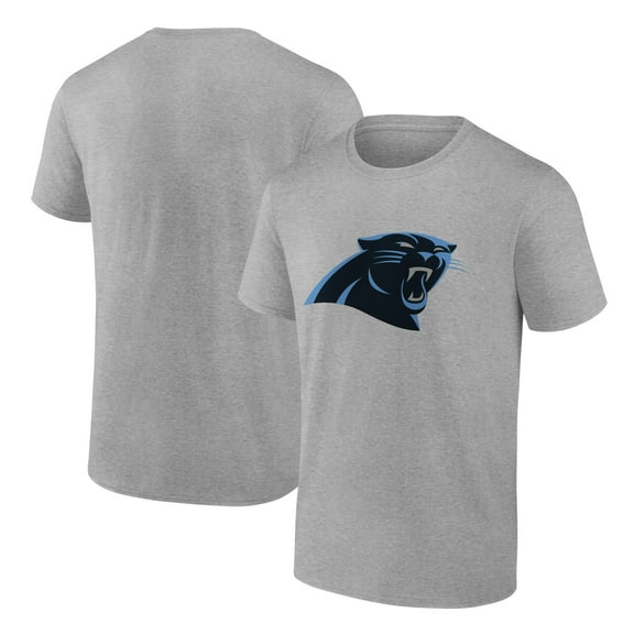 Men's Fanatics Heather Gray Carolina Panthers Primary Logo T-Shirt