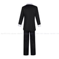 thumbnail image 4 of Disfraz de Husk Hazbin para Cosplay, uniforme negro para Halloween, Hotel, trajes de fiesta con sombrero, orejas, cejas, utilería, 4 of 5