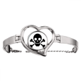 thumbnail image 1 of Producto químico peligroso patrón círculo espantoso símbolo ilustración Pulsera pulsera de joyería en forma de corazón Unbranded  M, 1 of 3