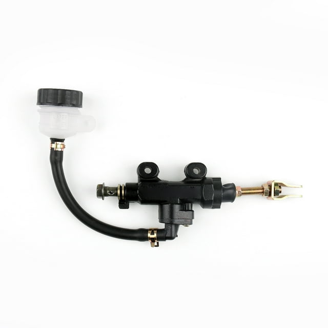 Motorcycle Rear Master Cylinder Hydraulic Brake Pump Fluid Reservoir Black