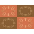 thumbnail image 1 of Ahgly Company Machine Washable Indoor Rectangle Transitional Mahogany Brown Area Rugs, 5' x 7', 1 of 7