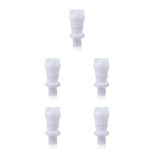 Billuyoard Molde hecho a mano, moldes de tapón de botella de vino tinto, molde Flexible de silicona resistente al calor para Festival, fundición tipo 1 Tipo 1 5piezas Billuyoard CBP183831