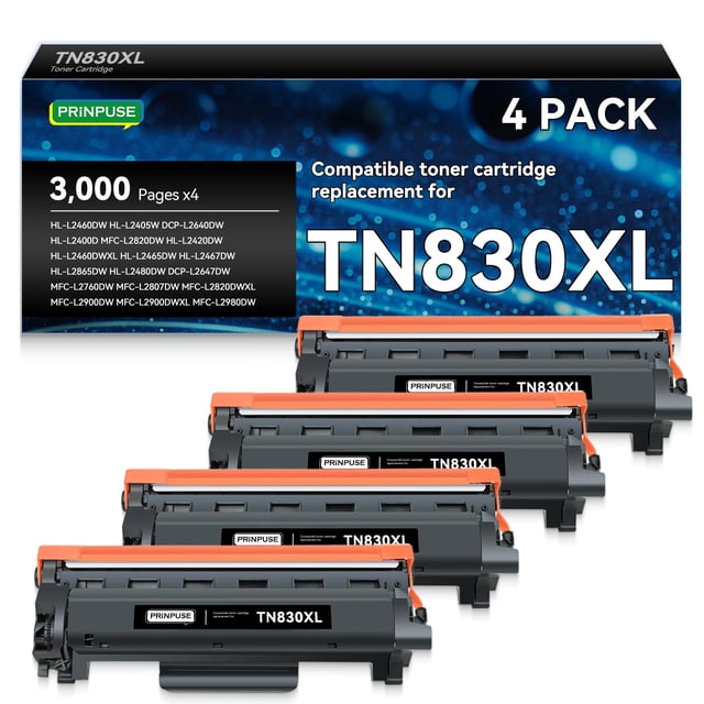 Cartucho de tóner PRINPUSE TN830XL 830XL compatible con Brother