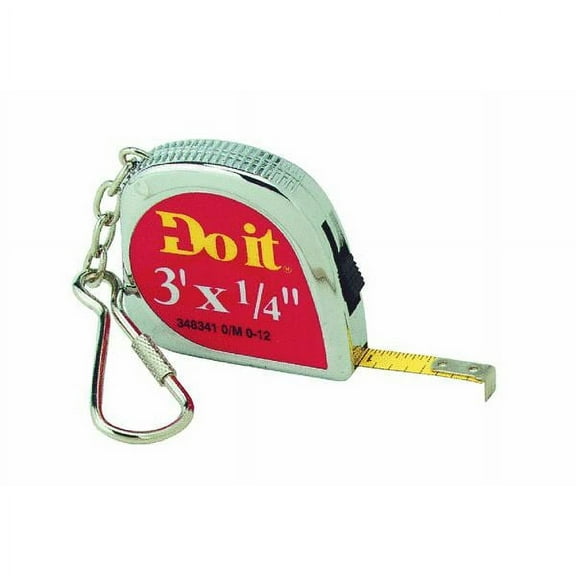 Do it Best Tools Key Ring Tape Measure Keychains Measuring Tape - Durable - 3 Ft, Multicolor