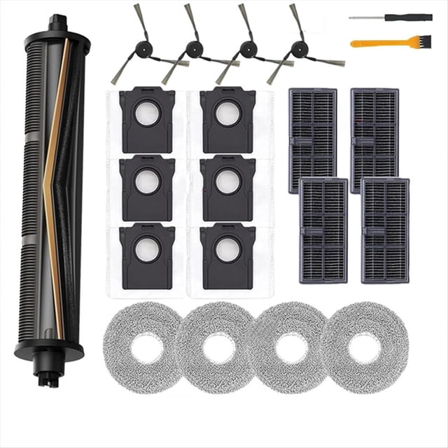 Juego de Repuestos para para P50 Pro Ultra/P10 Pro Ultra/P10 Ultra, Cepillo Lateral Tricut, Filtro HEPA, Mopa, Paño y Bolsa para el Polvo.