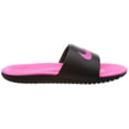 thumbnail image 3 of Nike Kids' Kawa Slide Sandal Black/Vivid Pink Big Kid, 3 of 7