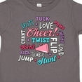 thumbnail image 4 of Inktastic Cheer Word Salad with Megaphone and Stars Girls Toddler T-Shirt, 4 of 5