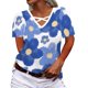 thumbnail image 2 of Gibobby Casual Playera de Manga Corta para Mujer Camiseta manga corta estampada para mujer verano Top suelto informal(E,M), 2 of 4