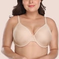 thumbnail image 2 of MDUKONU Bras for Women Bra for Women with Support - No Underwire Full Coverage Push Up Bras Khaki 75I, 2 of 4