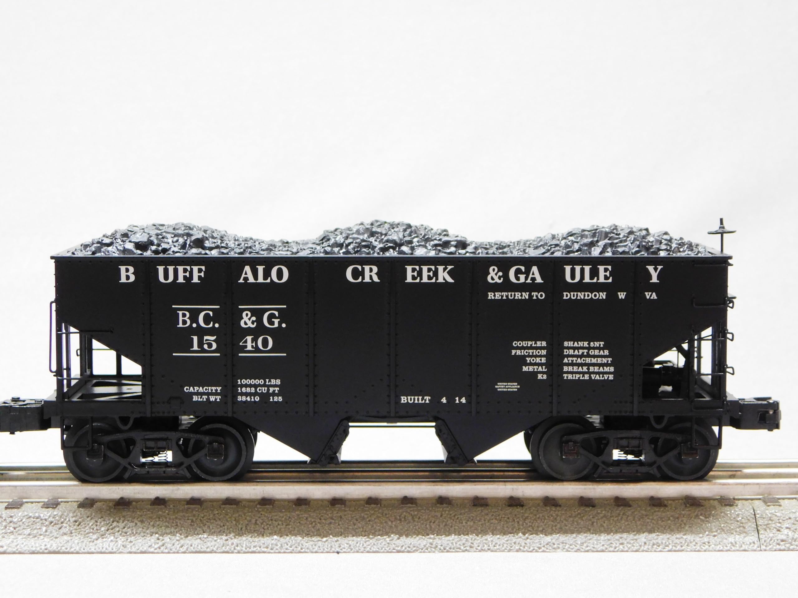 Lionel Buffalo Creek & GAULEY GLA Hopper 2 Pack O Gauge 2326460