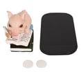thumbnail image 1 of Estatua de cerdo, aspecto realista, pintado a mano, resina duradera, lectura de libros, figura de cerdito para jardín, Patio, patio trasero, 1 of 5