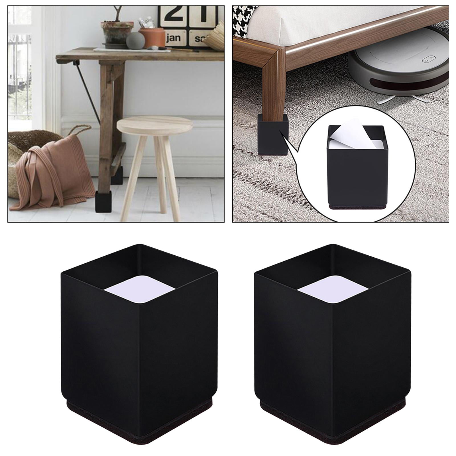 Uonlytech 2 Pcs Floor Mat Furniture Height Lifter Couch Pads for Sofa  Cabinet Pad Furniture Foot Pad Furniture Leg Riser Black Furniture Tea  Table Pad Block Furniture Pad Increased TPU 