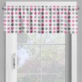 thumbnail image 4 of Ambesonne Geometric Valance & Curtain, Polka Dots Motifs, 55"x24", White Grey Pink, 4 of 7